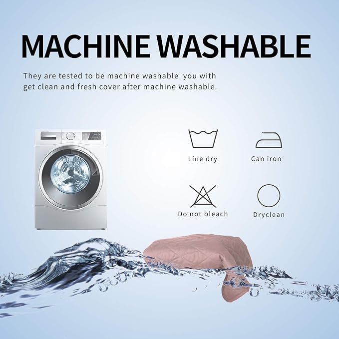 Easy-Going L Shape Sofa Slipcover - Reversible Sectional Couch Cover - Chaise Lounge Cover - Furniture Protector for Pets, Kids & Children - Small, Pink