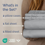 Queen Size 4 Piece Sheet Set - Comfy Breathable & Cooling Bed Sheets Set - Hotel Luxury Bedding for Women, Men, Kids, Teens, Boys & Girls - Deep Pockets, Soft and Wrinkle Free - Oeko-Tex - Steel Blue