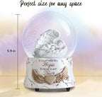 Fall Indoor Decor Angel Statue, Healing Angel Figurines for Women, Thanksgiving Gift Ideas,Resin Angel Statue Music Snow Globe Cat Dog Pet Memorial Gifts, pet Loss Sympathy Gift