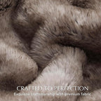 Ultra Soft Luxury Fluffy Mink Faux Fur Throw Blanket, Thick Warm Fall Winter Blankets for Bed, Couch, Cozy Plush Reversible Blanket for Chair, Sofa (Ombré Hazel Brown, 50"x60")