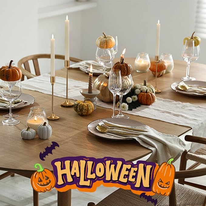 Candlestick Holders, Taper Candle Holders Set of 3, Gold Vintage Candle Sticks Holder Decor for Table Centerpiece, Fireplace Mantel, Weddings & Housewarming Décor with Gift Box