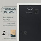 20x28 Picture Frame Set of 3 - White Woodgrain, Solid Wood Gallery Poster Frame - Wall Hanging