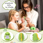 OCCdesign Mini Dad Gifts for Christmas Funny Gifts for Dad from Daughter Son RAWR I Love You Daddy Cute Handmade Crochet Small Dinosaur for Daddy New Bonus Step Dads Father in Law