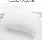 Cozy Line Home Fashions 100% Cotton Matelasse Medallion Solid White Luxury Chic Bedding Quilt Set, Reversible Lightweight Bedspread Coverlet for All Season (Medallion - White, King - 3 Piece)