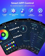 RGB Corner Floor Lamp, 65" Color Changing LED Corner Lamp with APP Control, Modern Standing Lamp with Music Sync and 16 Million DIY Colors, Heavy Base for Bedroom Living Room Gaming Room