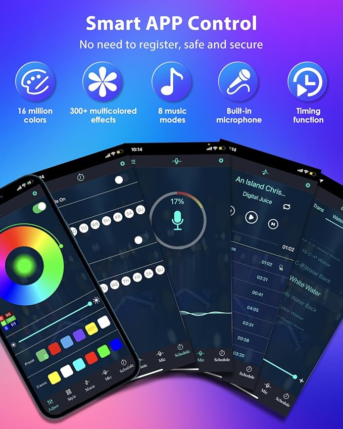 RGB Corner Floor Lamp, 65" Color Changing LED Corner Lamp with APP Control, Modern Standing Lamp with Music Sync and 16 Million DIY Colors, Heavy Base for Bedroom Living Room Gaming Room