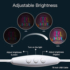 WLHOPE Beautiful Girl You Can Do Amazing Things Neon Signs for Wall Decor Adjustable LED Lights Decorations for Home Bedroom Birthday Party Best Gift for for Teen Girl