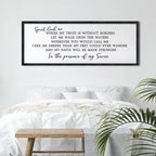 Spirit Lead Me Wall Art Decor 24×10 Inch Christian Scripture Office Inspirational Lyrics Ready to Hang Wooden Framed Sign (Black)