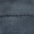 Round Shaped Goat Leather Handmade Eco-Friendly Gray Pouf - 18" x 18" x 18", Plain Solid, Recycled Cotton Filled Stuffed Leather Seating PF12