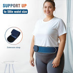 Comfytemp Cordless Portable Heating Pad with Massager for Back Pain Relief for Cramps and Menstrual,Lower Back Massager with 3 Heat, Auto-Off, Heated Waist for Abdominal Gift for Mom