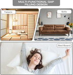 Queen Size Pillow Wedge Pillow Headboard Bed Gap Filler Queen Nora Pillow Long Bed Pillow Wedge for Headboard Gap Mattress Space Filler Pillow Stopper Triangle Foam Pillow Sleeping Bed Accessories