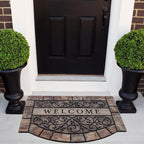 Thick Welcome Mats Outdoor, 24 * 36" Large Front Door Mat Entrance, Durable Welcome Mat for Front Door, Heavy Duty No Slip Rubber Outdoor Mats for Home Entrance