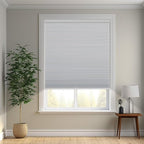 Changshade Cordless Cellular Shades, Blackout Honeycomb Shades for Windows, Pull Down Pleated Blinds, Easy to Install for Indoor Windows and French Doors,38" W x 72" H, White