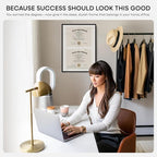 Homeforia 14x20 Double Diploma Frame Black, High End Metal 14 x 20 Certificate Frames with Mat for Two 8.5 by 11 Diplomas, 20x14 Dual Award Graduation Matted Frames, Tempered Glass, Wall Kit, Set of 1