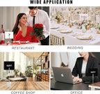 30 Pcs Place Card Holder Cube Photo Clips Holder with Alligator Clip, Table Number Holders Cube Base Memo Clips Holders for Wedding, Anniversary Party, Birthday Party, Restaurant - 4.7x1 Inch