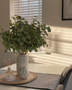 Beferr 6Pcs Artificial Eucalyptus Stems Greenery Stems 24" Tall Fake Plants Decor Faux Floral Stems for Vase Home Party Wedding Decorations