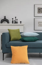 Decorative Pillow Covers 12x20 Green: 2 Pack Cozy Soft Velvet Rectangular Throw Pillow Cases for Farmhouse Home Decor