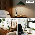 Reed Diffuser, 4 oz Vanilla Cream Scent Diffuser with 7 Sticks, 90 Days Long Lasting Reed diffusers for Home, Elegant Fragrance for Bathroom Bedroom Office Decor, Air Fresh