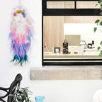 7 Chakras Dream Catchers Tree of Life Dream Catcher Colorful Feather Butterfly Dreamcatcher Wall Decor with Rainbow Healing Crystal Stone Wall Art for Bedroom Home Decor Bless Gift Wedding Party