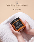 M&SENSE Fall Harvest Scented Candle, 11.6oz Natural Soy Wax 70 Hours Long Lasting Highly Scented 2 Cotton Wick Candle Gifts for Birthday Holiday, Decorative & Home