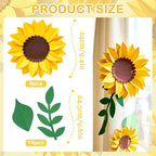 Paper Flowers Decorations for Wall, 3D Sunflower Party Decorations, Nursery Room Decor, Handmade Artificial Paper Flowers, Baby Showers Birthday Home Summer Party