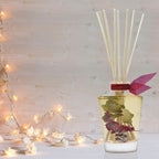 LOVSPA Reed Diffuser Set, Holiday Red Currant & Woods Scented Oil Diffuser with Sticks, Home Fragrance Accessories for Bathroom Shelf Decor, Aroma Diffusers for Home or Office Desk, USA Made
