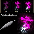 WLHOPE One Last Rodeo Neon Sign Cowboy Boots Neon Sign Led Sign,Dimmable Cowgirl Neon Signs for Wall Decor,Connectivity Via USB Licked Neon Light for Bedroom Home Bar Club Hotel Party Western Decor