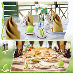 20 Pcs Base Memo Clip Holder Table Number Card Place Holders Stand Note Paper Clip Centerpieces for Table Party Favors Photo Stand Events Decoration (Tennis)