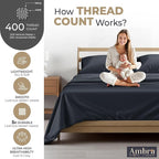 Tencel Sheets 4 Piece for Full Size Bed - 100% Eucalyptus Lyocell Full Sheets Set - Soft, Cooling & Breathable for Hot Sleepers - 16” Deep Pockets Hotel Quality Bedding Set - Black