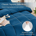 JOLLYVOGUE California King Comforter Set, Ultra-Soft Bed in a Bag Cal King Size 7 Pieces, Oeko-TEX Certified Bedding Set with Down Alternative Comforter, Sheets, Pillowcases & Shams, Teal