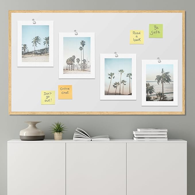 SIGNWIN Adhesive Canvas Poster Washed Out Tropical Island Palm Tree Beach Landscape Nature Wilderness Photography Realism Decorative Rustic Cozy Zen for Living Room, Bedroom, Office - 11"x14"x4