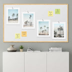 SIGNWIN Adhesive Canvas Poster Washed Out Tropical Island Palm Tree Beach Landscape Nature Wilderness Photography Realism Decorative Rustic Cozy Zen for Living Room, Bedroom, Office - 8"x10"x 4