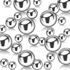 Silver Vase Filler | 150PCS Pearls Bead for Centerpieces Vases | 8/14/20 mm No Hole Beads, Fake Pearls for Wedding Birthday Theme Party Table Centerpieces Decor