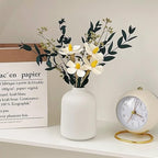 Modern White Small Ceramic Vase Set of 12 for Living Room Bedroom 4.13'' Minimalist Fresh Flower Vases for Home Decor Office Fireplace Centerpieces Nordic Style Gift for Fake Plant 12 Pack