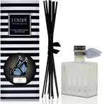 LOVSPA Reed Diffuser Set, Sea Salt Scented Oil Diffuser with Sticks, Home Fragrance Accessories for Bathroom Shelf Decor, Aroma Diffusers for Home or Office Desk, USA Made