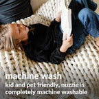 Nuzzie Chunky Knit Blanket - Breathable, Cooling, Hand Made Knit Throw Blanket for Sleep - Machine Washable, Stylish Decor Design (Cream, Full | 16lbs | 48"x72")