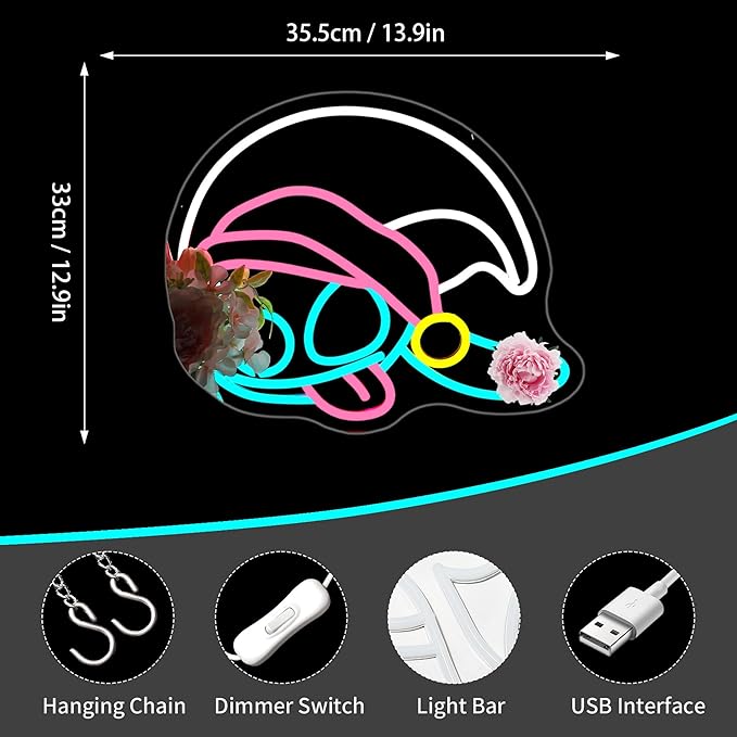 Neon Sign, Neon Signs for Wall Decor Cute LED Signs for Man Cave Game Room Kids Home Decor Bar Beer Sign - USB Powered