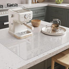 Clear PVC Mat 3x3ft, 2mm Thick Soft Vinyl Mat for Countertop, Table or Hard Floor, Scratch-Resistant, Waterproof, Easy to Clean, High-Resilience（36x36 inch