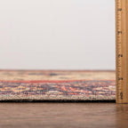 Keen Home Design 4x6 Rug - Machine Washable Area Rug with Non-Slip Backing, Ideal for Living Room, Dining Room, Bedroom - Vintage, Easy Clean, Durable, Low Pile Rug - (4' x 6')