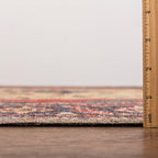 Keen Home Design 8x10 Rug - Machine Washable Area Rug with Non-Slip Backing, Ideal for Living Room, Dining Room, Bedroom - Vintage, Easy Clean, Durable, Low Pile Rug - (8' x 10')