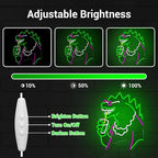 Funny Neon Signs Dimmable LED Trendy Dinosaurs Neon Signs for Wall Decor Mens Cave Urban Style Home Bar Bedroom Art Decor Christmas Gifts