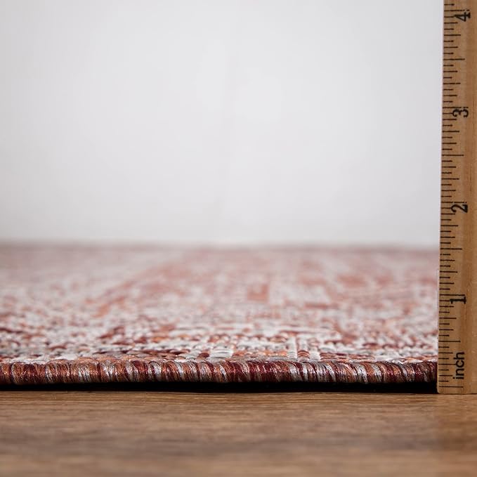 Keen Home Design Terrace Outdoor Runner Rug - 2x8 Washable Indoor/Outdoor Rug for Patio, Kitchen, Balcony, Beach, Garden, Deck and Porch, Size: 2'2"x7'7"