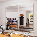 Nano Full Length Mirror Shatterproof Oversized Full Body Glassless Mirror for Home Gym Dance Studio and Workout Room 32" x 48" Gold