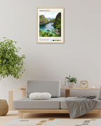 HesenDot Natural OAK Wood Framed Philippines Natural Scenery Wall Art,12x16in Busuanga Island Landscape Canvas Print,Urban Landmark Wall Decor for Living Room,Bedroom,Office Gallery,Set of 1