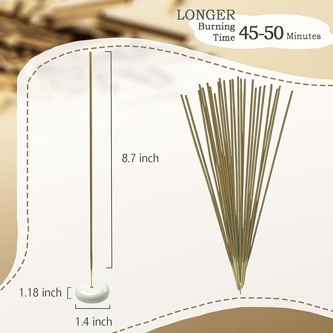 Sandalwood Incense Sticks Aromatic Sticks (100 Gm Pack + Free Holder) Organic, Low Smoke, Yoga, Meditation Relaxation, Aromatherapy (100 Gm, Sandalwood)