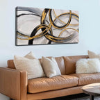 SOUGUAN Canvas Wall Art - Black and White Artwork - Abstract Graffiti Painting - Wall Art for Living Room Bedroom Kitchen Home Wall Decorations 20x40 Inch