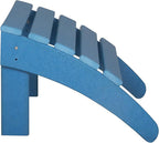 WestinTrends Outdoor Ottoman, Patio Adirondack Ottoman Foot Rest, All Weather Poly Lumber Folding Foot Stool for Adirondack Chair, Widely Used for Outside Porch Pool Lawn Backyard, Pacific Blue
