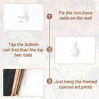 Aurlan Boho Burnt Orange Terracotta Wildflowers Framed Wall Art(16"x24"), 3 PCS Abstract Floral 3D Textured Canvas Artwork, Large Modern Vintage Botanical Nature Art Wall Decor for Home Office Living Room Bedroom