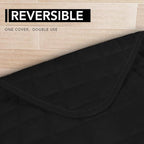 Easy-Going Sectional Couch Covers for Dogs L Shape Sofa Cover Reversible Sofa Slipcover Chaise Lounge Cover Furniture Protector Cover for Pets Dog Cat (42 x 52 inches, Black/Black)