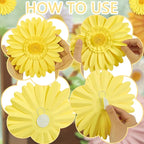 3D Paper Flowers Decorations for Wall, Large Daisy Paper Flowers for Bulletin Board, Wedding, Baby Shower, Tea Party, Classroom, Bedroom Decor